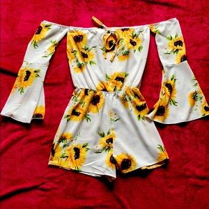 Sunflower romper